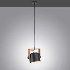 Lampes En Bois-Luminaires Leuchten Direkt Suspension Leuchten-Direkt CUP Noir, 1 lumière