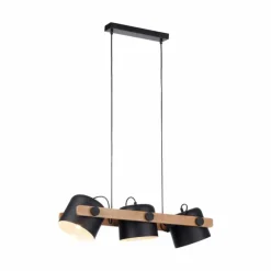 Lampes En Bois-Luminaires Leuchten Direkt Suspension Leuchten-Direkt CUP Noir, 3 lumières
