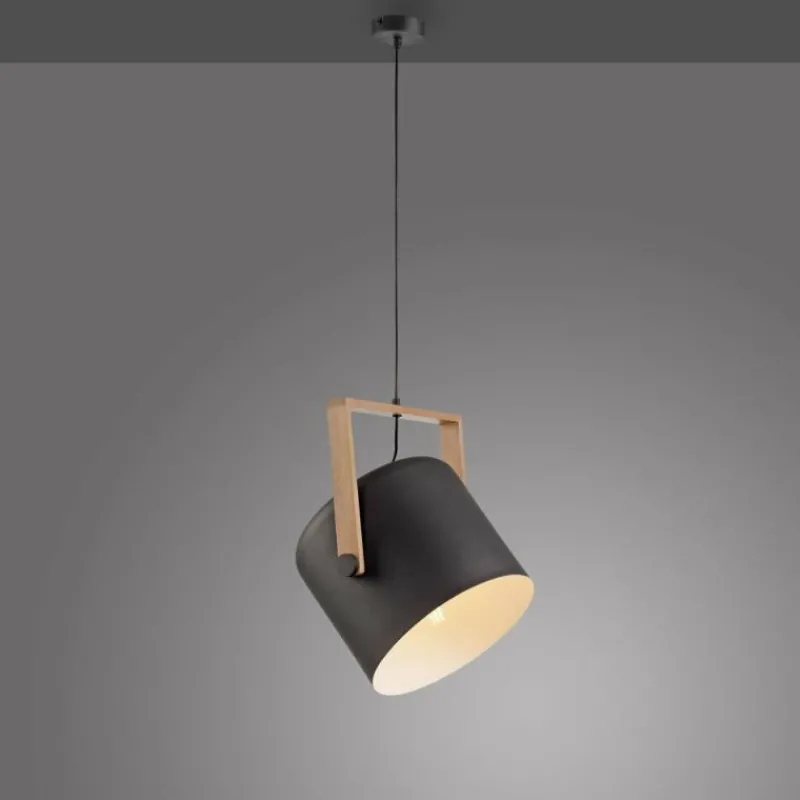 Lampes En Bois-Luminaires Leuchten Direkt Suspension Leuchten-Direkt CUP Noir, 1 lumière