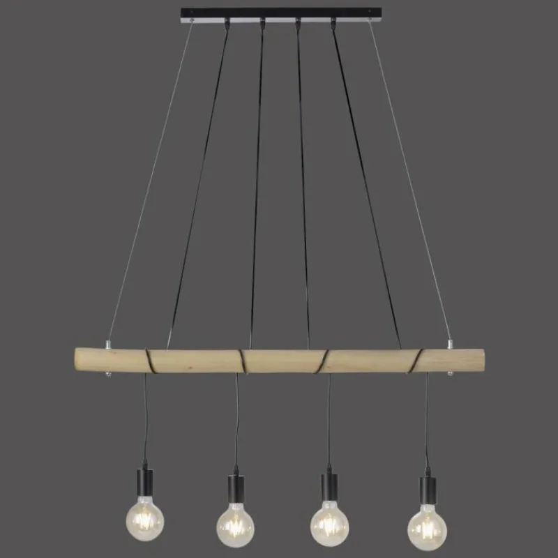 Lampes Vintages & Rétros-Luminaires Leuchten Direkt Suspension Leuchten-Direkt TERO LED Écru, Noir, 4 lumières