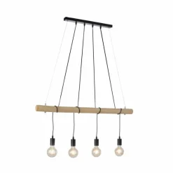 Lampes Vintages & Rétros-Luminaires Leuchten Direkt Suspension Leuchten-Direkt TERO LED Écru, Noir, 4 lumières