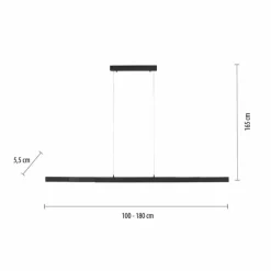 Luminaires Leuchten Direkt Suspension Leuchten-Direkt LUZI LED Anthracite, 3 lumières* Éclairage Led