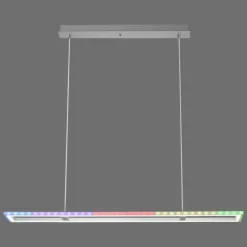 Luminaires Leuchten Direkt Suspension Leuchten-Direkt FELIX60 LED Acier brossé, 2 lumières, Télécommandes, Changeur de couleurs* Éclairage Led
