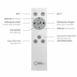 Luminaires Leuchten Direkt Suspension Leuchten-Direkt FELIX60 LED Acier brossé, 2 lumières, Télécommandes, Changeur de couleurs* Éclairage Led