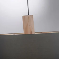 Lampes En Tissu-Luminaires Leuchten Direkt Suspension Leuchten-Direkt LINEN Écru, Noir, 2 lumières