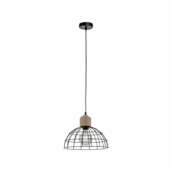 Lampes Vintages & Rétros-Luminaires Leuchten Direkt Suspension Leuchten-Direkt TARO Écru, Noir, 1 lumière