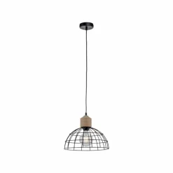Lampes Vintages & Rétros-Luminaires Leuchten Direkt Suspension Leuchten-Direkt TARO Écru, Noir, 1 lumière