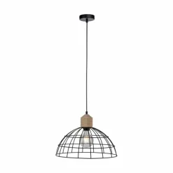 Lampes Vintages & Rétros-Luminaires Leuchten Direkt Suspension Leuchten-Direkt TARO Écru, Noir, 1 lumière
