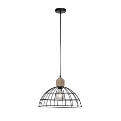 Lampes Vintages & Rétros-Luminaires Leuchten Direkt Suspension Leuchten-Direkt TARO Écru, Noir, 1 lumière