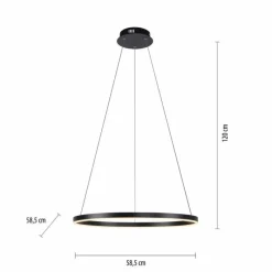 Luminaires Leuchten Direkt Suspension Leuchten-Direkt RITUS LED Noir, 1 lumière* Suspensions
