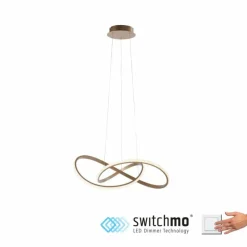 Luminaires Leuchten Direkt Suspension Leuchten-Direkt MARIA LED Laiton, 1 lumière* Éclairage Led