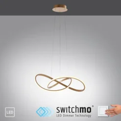 Luminaires Leuchten Direkt Suspension Leuchten-Direkt MARIA LED Laiton, 1 lumière* Éclairage Led