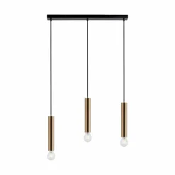 Lampes Dorées-Luminaires Leuchten Direkt Suspension Leuchten-Direkt BRUNA Noir, 3 lumières