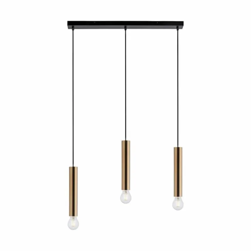 Lampes Dorées-Luminaires Leuchten Direkt Suspension Leuchten-Direkt BRUNA Noir, 3 lumières
