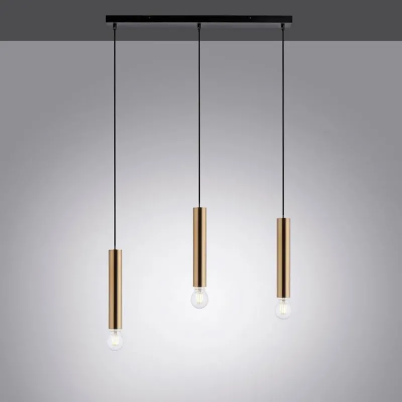 Lampes Dorées-Luminaires Leuchten Direkt Suspension Leuchten-Direkt BRUNA Noir, 3 lumières