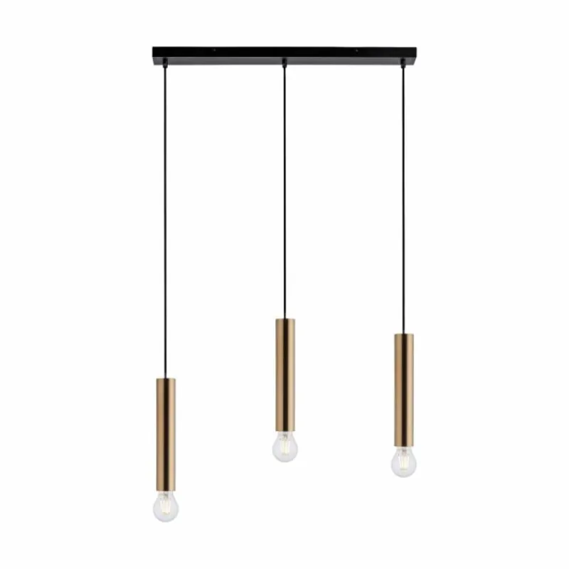 Lampes Dorées-Luminaires Leuchten Direkt Suspension Leuchten-Direkt BRUNA Noir, 3 lumières