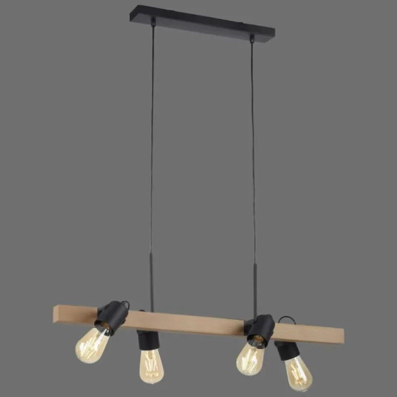 Lampes Vintages & Rétros-Luminaires Leuchten Direkt Suspension Leuchten-Direkt CANOP Écru, Noir, 4 lumières