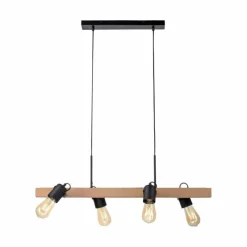 Lampes Vintages & Rétros-Luminaires Leuchten Direkt Suspension Leuchten-Direkt CANOP Écru, Noir, 4 lumières