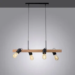 Lampes Vintages & Rétros-Luminaires Leuchten Direkt Suspension Leuchten-Direkt CANOP Écru, Noir, 4 lumières