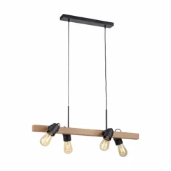 Lampes Vintages & Rétros-Luminaires Leuchten Direkt Suspension Leuchten-Direkt CANOP Écru, Noir, 4 lumières