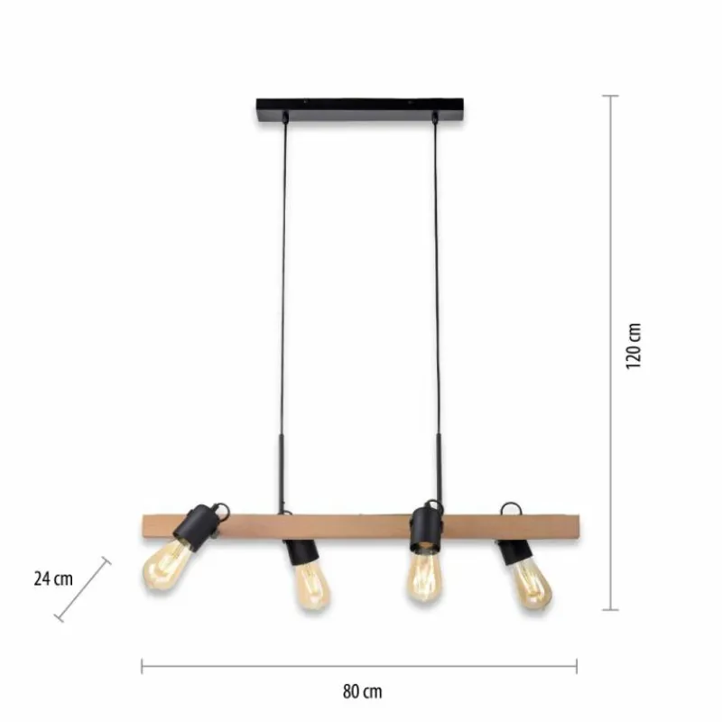Lampes Vintages & Rétros-Luminaires Leuchten Direkt Suspension Leuchten-Direkt CANOP Écru, Noir, 4 lumières