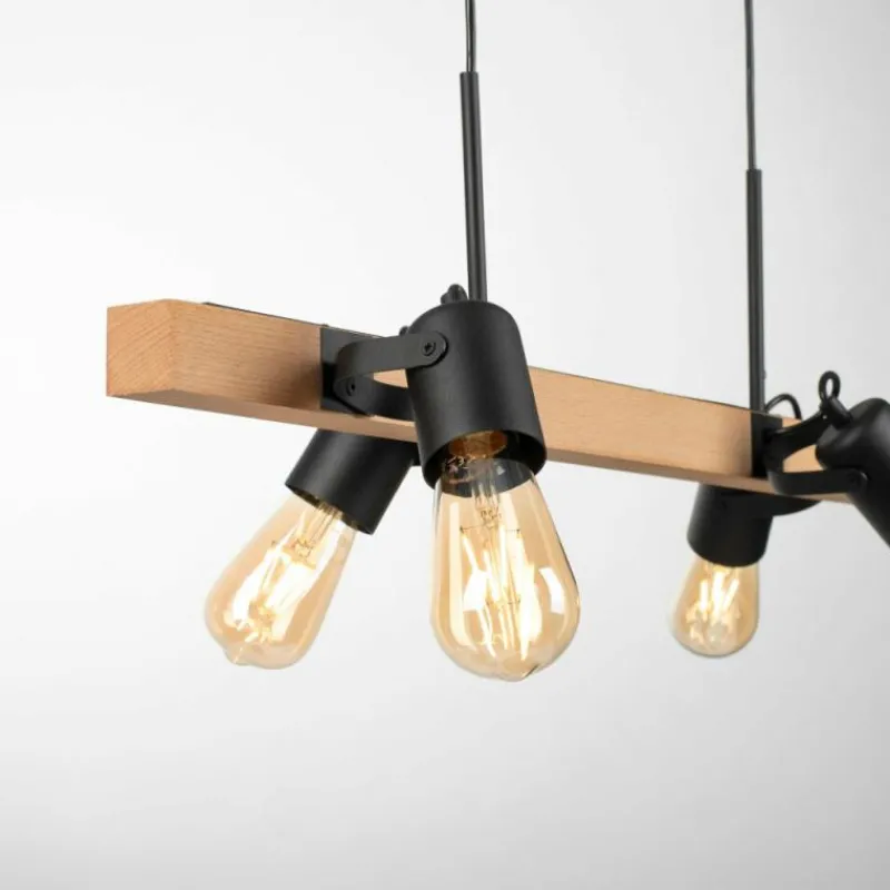 Lampes Vintages & Rétros-Luminaires Leuchten Direkt Suspension Leuchten-Direkt CANOP Écru, Noir, 4 lumières