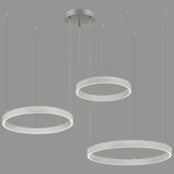 Luminaires Leuchten Direkt Suspension Leuchten-Direkt LILLUTI LED Argenté, 2 lumières, Télécommandes* Éclairage Led