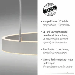 Luminaires Leuchten Direkt Suspension Leuchten-Direkt LILLUTI LED Argenté, 2 lumières, Télécommandes* Éclairage Led