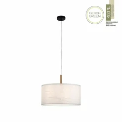 Luminaires Scandinaves-Luminaires Leuchten Direkt Suspension Leuchten-Direkt GREEN SOFIE Écru, Noir, 1 lumière