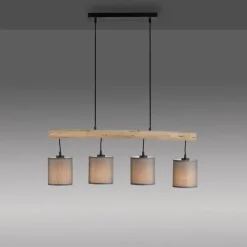 Luminaires Scandinaves-Luminaires Leuchten Direkt Suspension Leuchten-Direkt GREEN TRIBU Écru, Noir, 4 lumières