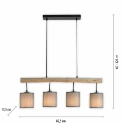 Luminaires Scandinaves-Luminaires Leuchten Direkt Suspension Leuchten-Direkt GREEN TRIBU Écru, Noir, 4 lumières