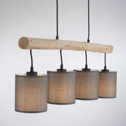 Luminaires Scandinaves-Luminaires Leuchten Direkt Suspension Leuchten-Direkt GREEN TRIBU Écru, Noir, 4 lumières