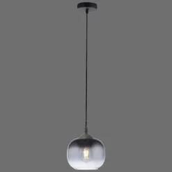 Suspension Verre Fumé-Luminaires Leuchten Direkt Suspension Leuchten-Direkt ZEA Noir, 1 lumière