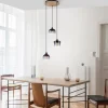 Suspension Verre Fumé-Luminaires Leuchten Direkt Suspension Leuchten-Direkt GREEN ZEA Écru, Noir, 3 lumières