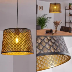 Lampes Vintages & Rétros-hofstein Suspension Libreville Noir, 1 lumière