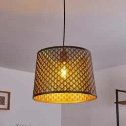 Lampes Vintages & Rétros-hofstein Suspension Libreville Noir, 1 lumière