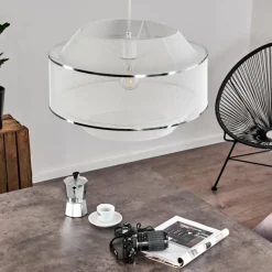 hofstein Suspension Limassol Blanc, 1 lumière