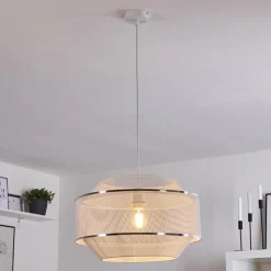 hofstein Suspension Limassol Blanc, 1 lumière