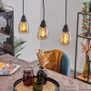 Lampes Vintages & Rétros-hofstein Suspension Lissade Noir, 3 lumières