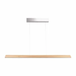 Luminaires Scandinaves-hofstein Suspension Llevallol LED Écru, Nickel mat, 3 lumières