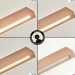 Luminaires Scandinaves-hofstein Suspension Llevallol LED Écru, Nickel mat, 3 lumières