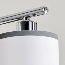 Lampes En Tissu-hofstein Suspension Lohobe Chrome, Noir, 4 lumières