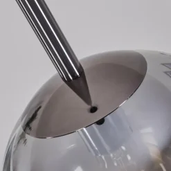 Suspension Verre Fumé-hofstein Suspension Loiulo Nickel mat, Argenté, 1 lumière