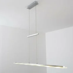 hofstein Suspension Lourdes LED Chrome, Nickel mat, 7 lumières