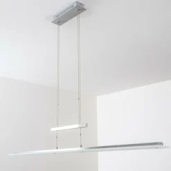 hofstein Suspension Lourdes LED Chrome, Nickel mat, 7 lumières
