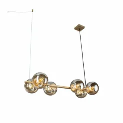 Luce Design Suspension PLUTO Or, 6 lumières