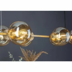 Luce Design Suspension PLUTO Or, 6 lumières