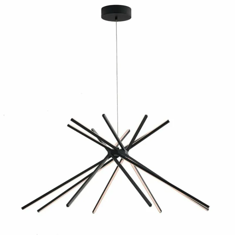 Luce Design Suspension Shanghai LED Noir, 8 lumières* Suspensions