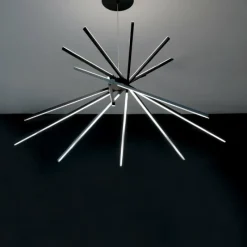 Luce Design Suspension Shanghai LED Noir, 8 lumières* Suspensions