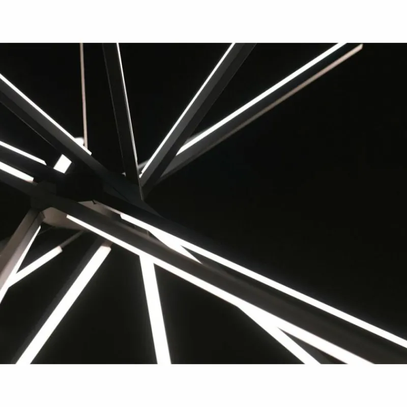 Luce Design Suspension Shanghai LED Noir, 8 lumières* Suspensions